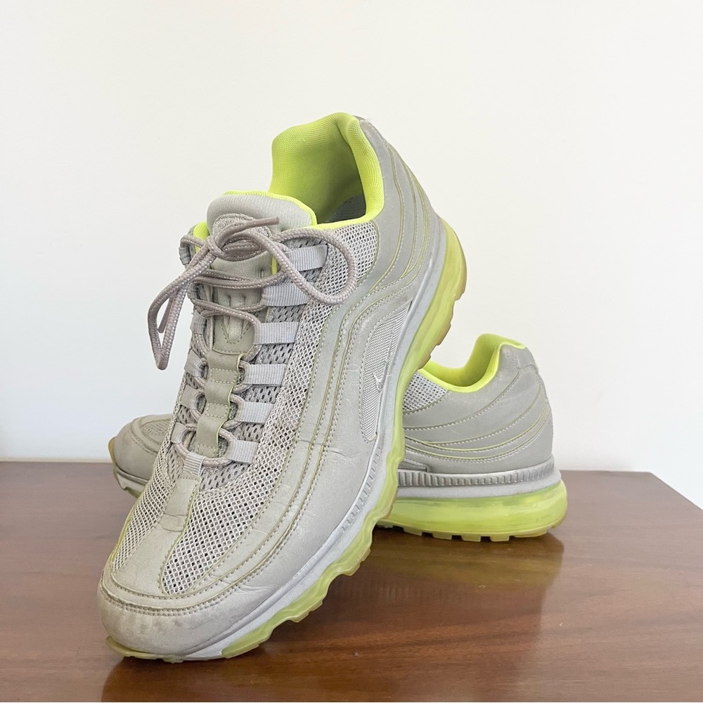 Nike Air Max 24-7 Silver w Lime Green Sneakers 397252-006 Men’s 11 READ NOTES